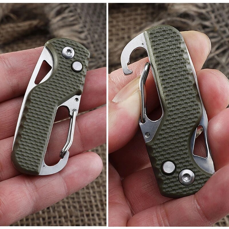 Folding Knife Tactical Survival Knives Multi function Pocket Knife Portable Keychain Folding Fruit cutter Camping Supplies Tool