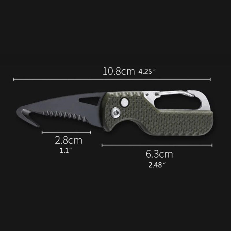 Folding Knife Tactical Survival Knives Multi function Pocket Knife Portable Keychain Folding Fruit cutter Camping Supplies Tool