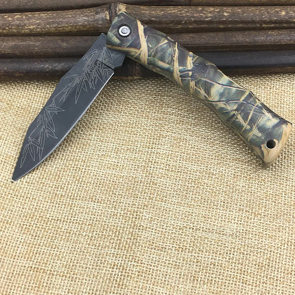 Cool Skull Pattern Ghost ABS Handle Folding knife Camping Survival Knife Pocket Fruit knife Fashion Beautiful Gift