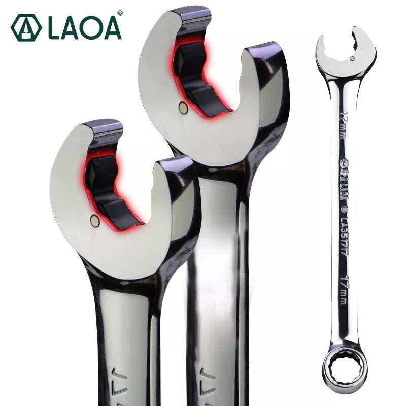 LAOA Special Opening CR-V Ratchet Wrench Spanner Bicycle Motorcycle Car Repair Tools Made In Taiwan