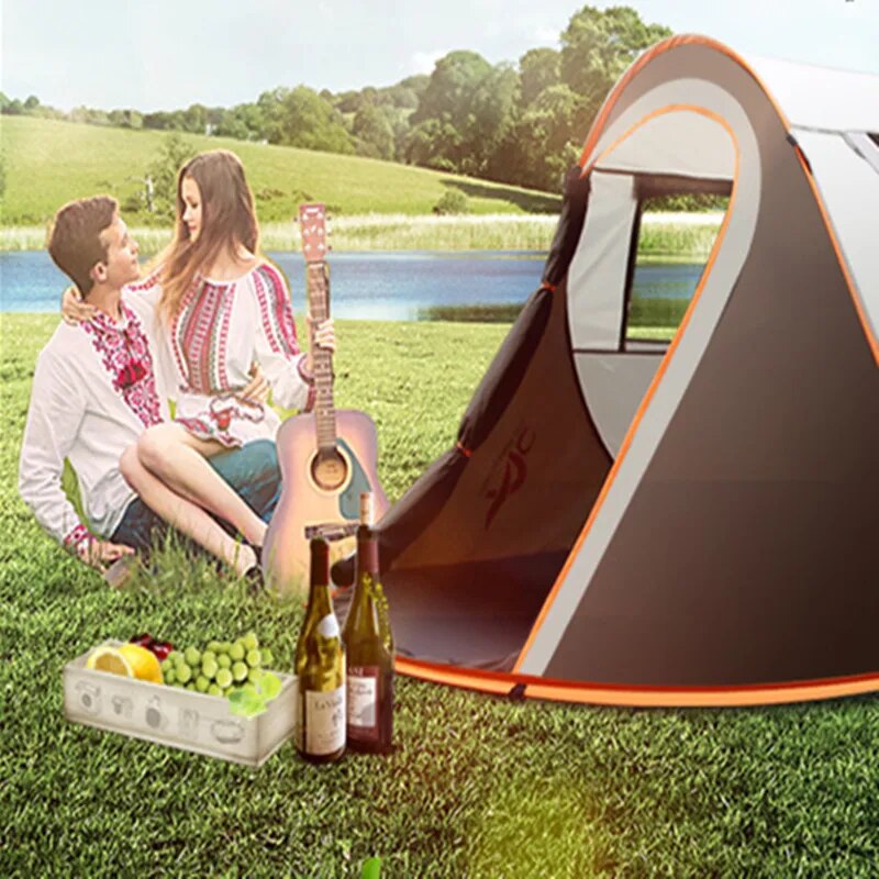 3-4 Person 250*150*110 cm  Ultralight good Camping Tent Waterproof Windproof Automatic Tent One Second Open Travel Hiking Tents