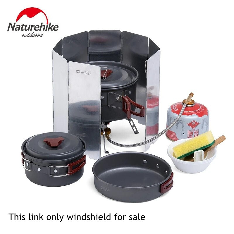 Naturehike Camping Stove Windscreen Cooking Windshield Outdoor  Accessories Windproof Folding Screen