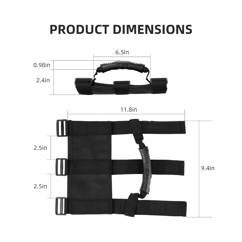 UTV ATV Sports Roll Bar Cages Grab Handle Hold For Jeep For Can-am Commander Maverick x3 1000 Compatible with Polaris RZR Ranger