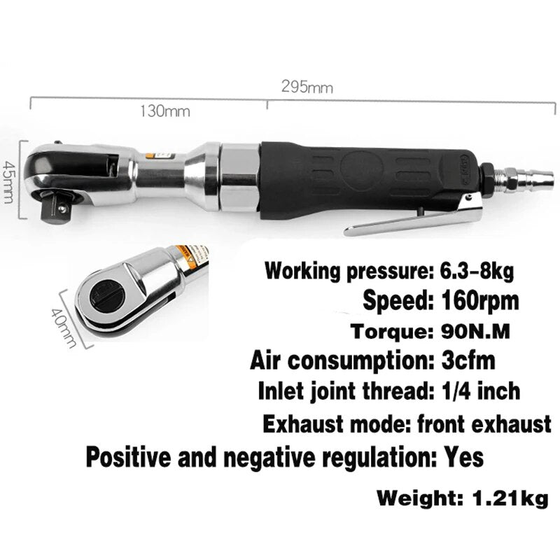 3/8'' 1/2'' Air Ratchet Wrench Pneumatic Wrench,Professional Auto Repair Pneumatic Tools,Spanners Air Tools
