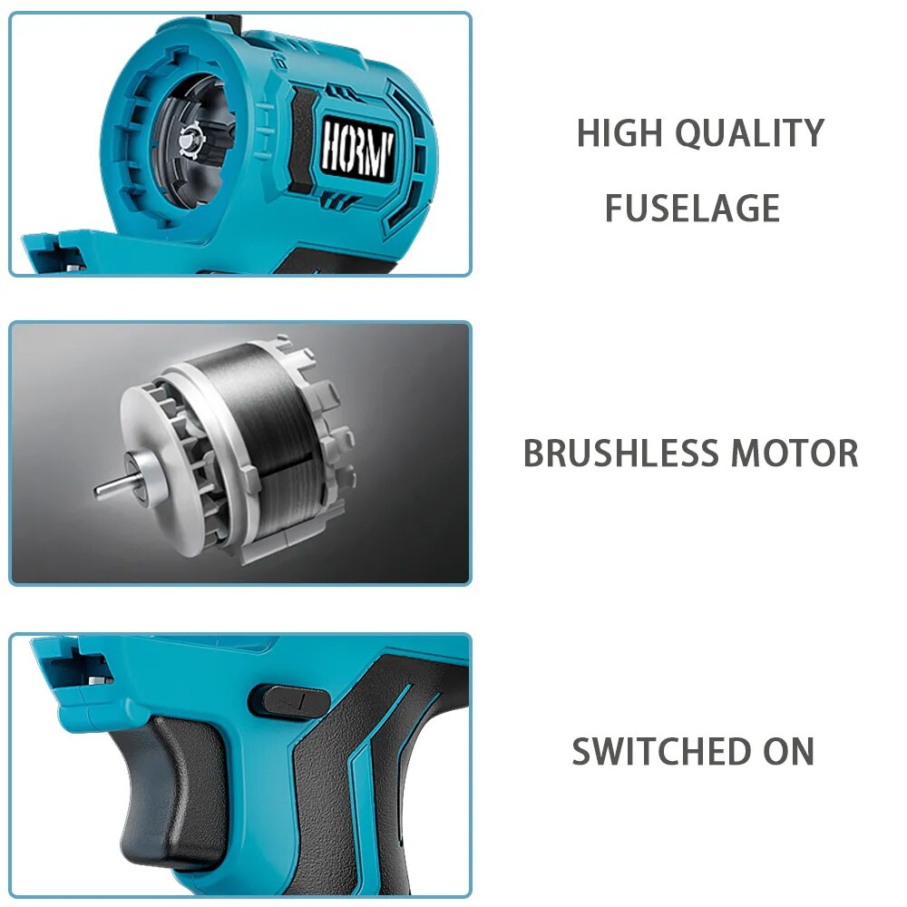 Brushless Oscillating Multi-Tools Cordless Electric Universal Tool Set Drill /Saw/Trimmer/Cutting Machine Working Power Tool