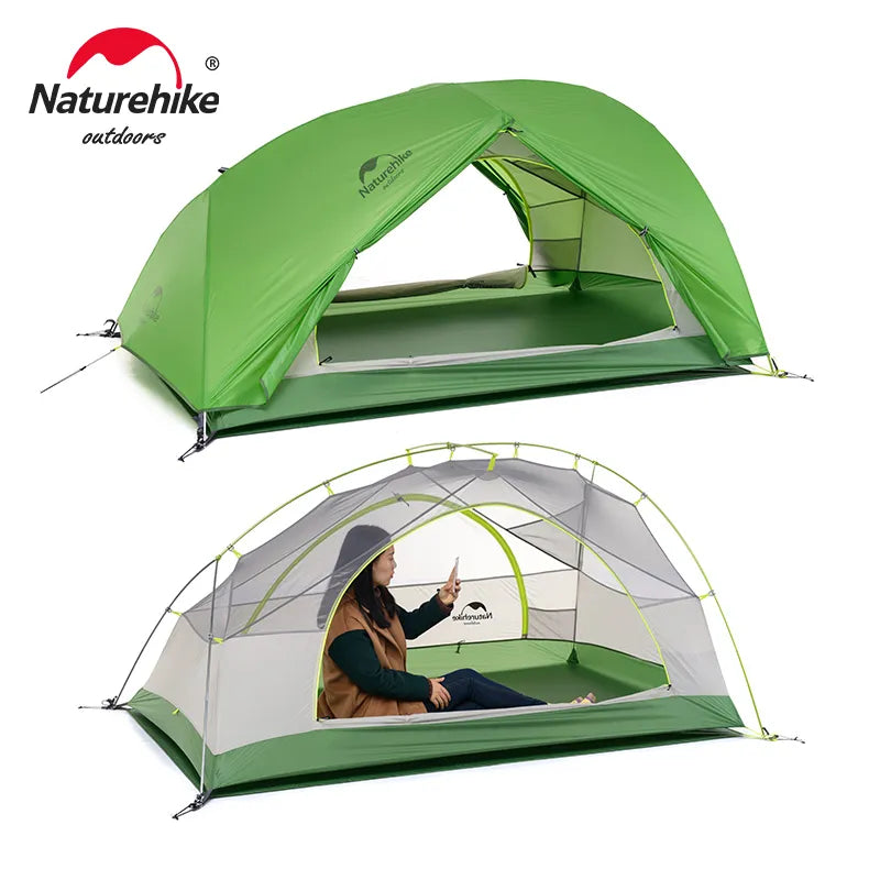 Naturehike Star River 2 Tent 2 Person Ultralight Waterproof Camping Tent Double Layer 4 Seasons Tent Outdoor Travel Hiking Tent