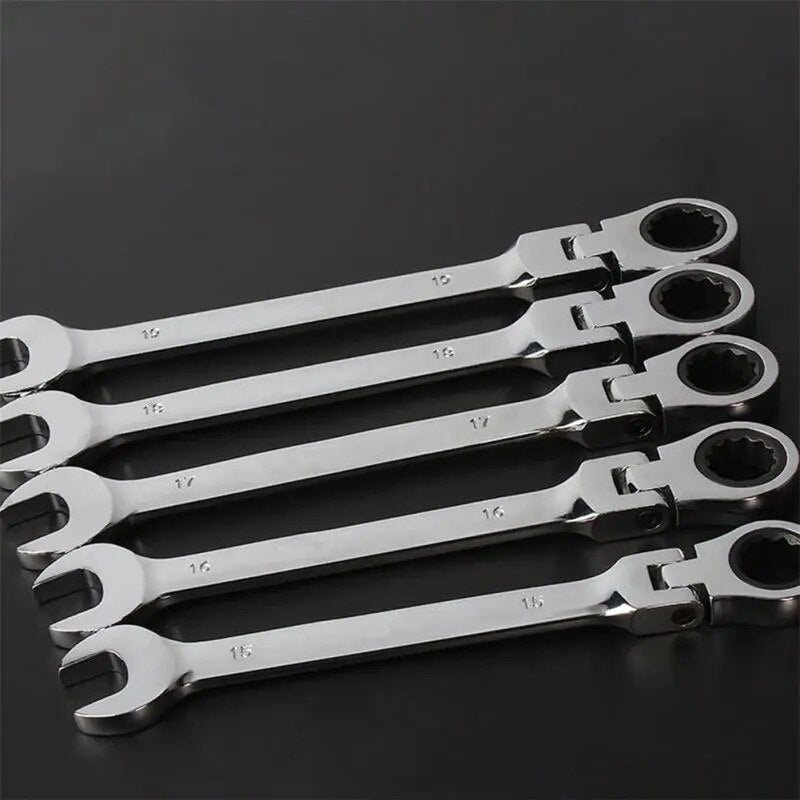 6mm 7mm 8mm 9mm 10mm 11mm Dual Heads Ratchet Combination Dicephalous Wrench Spanner Quick Release Hand Tools