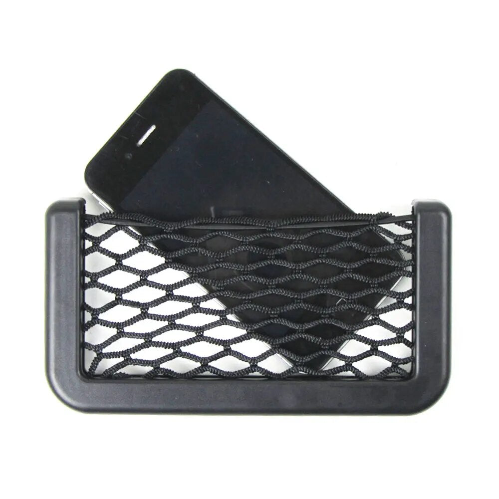 Universal Car Storage Net Automotive Pocket Organizer Bag for Phone Holder Box Facial Tissue 15*8cm For All Car Accessories