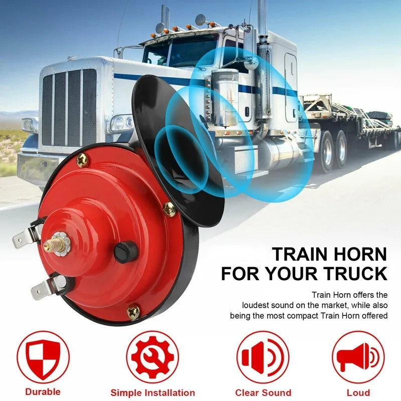 New 60db Super Train Horn For 12V Power Supplies Car-boat Motorcycles Automotive Loudspeaker Car Speaker Sound Signal