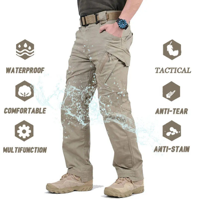 IX7/IX9 Waterproof Tactical Pants Men SWAT Combat Army Pants Casual Men Hiking Pants Outdoor Trousers Cargo Military Pants