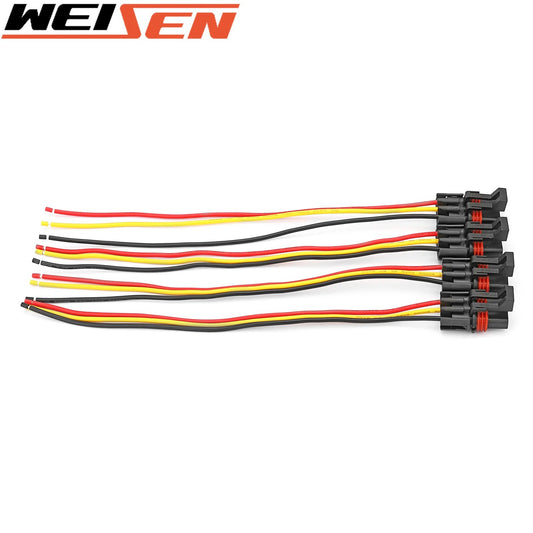 16 Gauge Wire For Polaris 2018+ Ranger Crew XP 1000 / RZR RS1 4 Pcs Pulse Power Bus Bar Pigtail Connector UTV Accessories