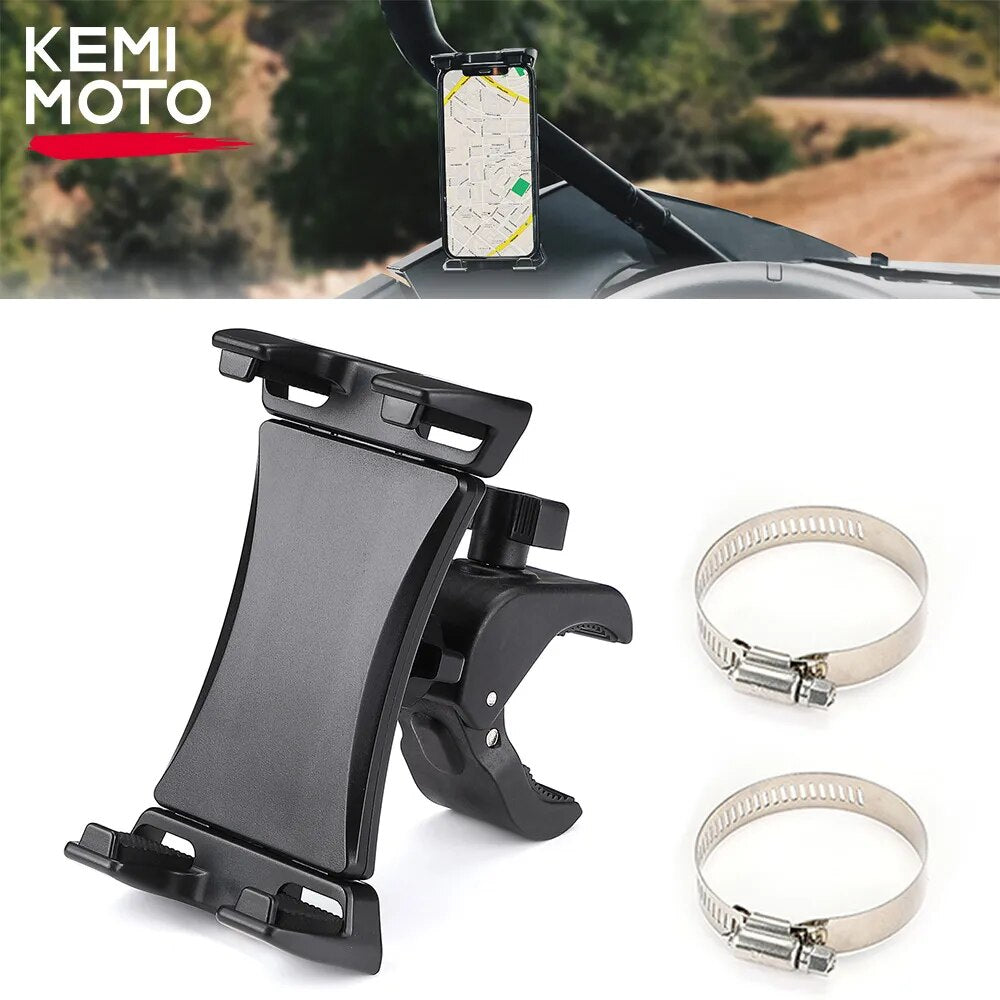 KEMIMOTO Phone Holder Compatible with Polaris RZR PRO XP 4 1000 for Can-am X3 for UTV ATV Snowmobile Motorcycle Bike Golf Cart