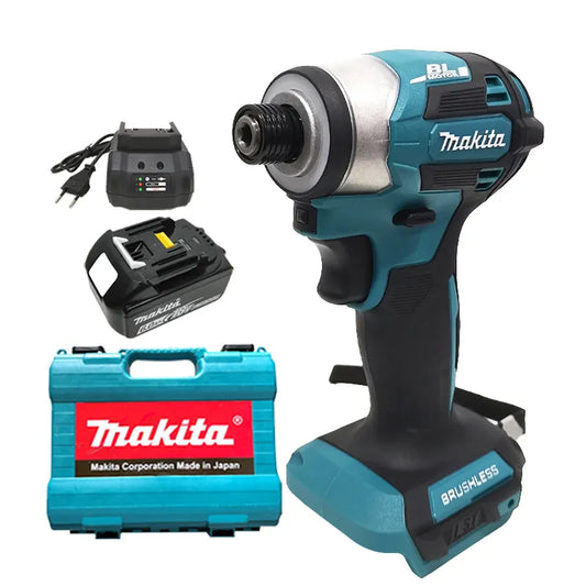 Makita DTD173 Cordless Impact Driver 18V LXT BL Brushless Motor Electric Drill Wood/Bolt/T-Mode 180 N·M Rechargeable Power Tools