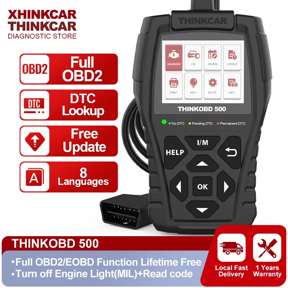 THINKCAR THINKOBD 500 Car Diagnostic Tools for Auto Obd2 Scanner Automotive Obd 2 Version Diagnosis Lifetime Free Update